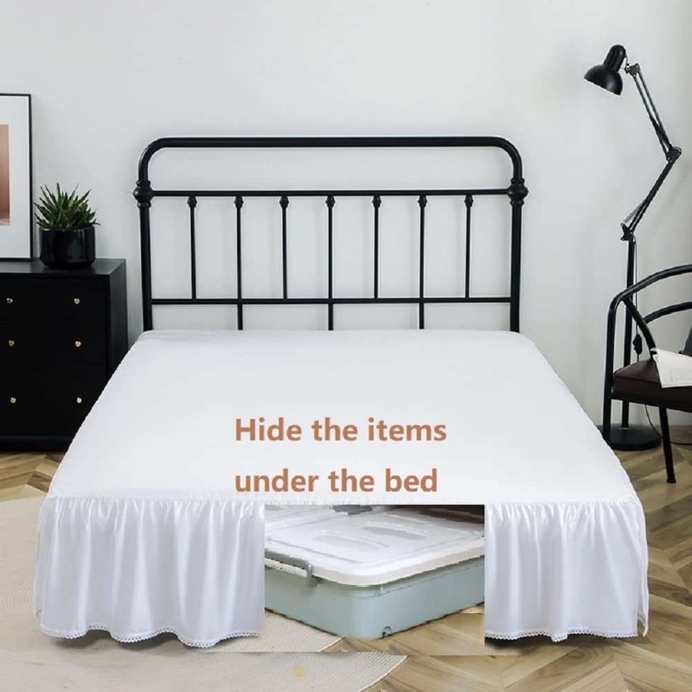 Ruffled Split Corner Microfiber Bed Skirt