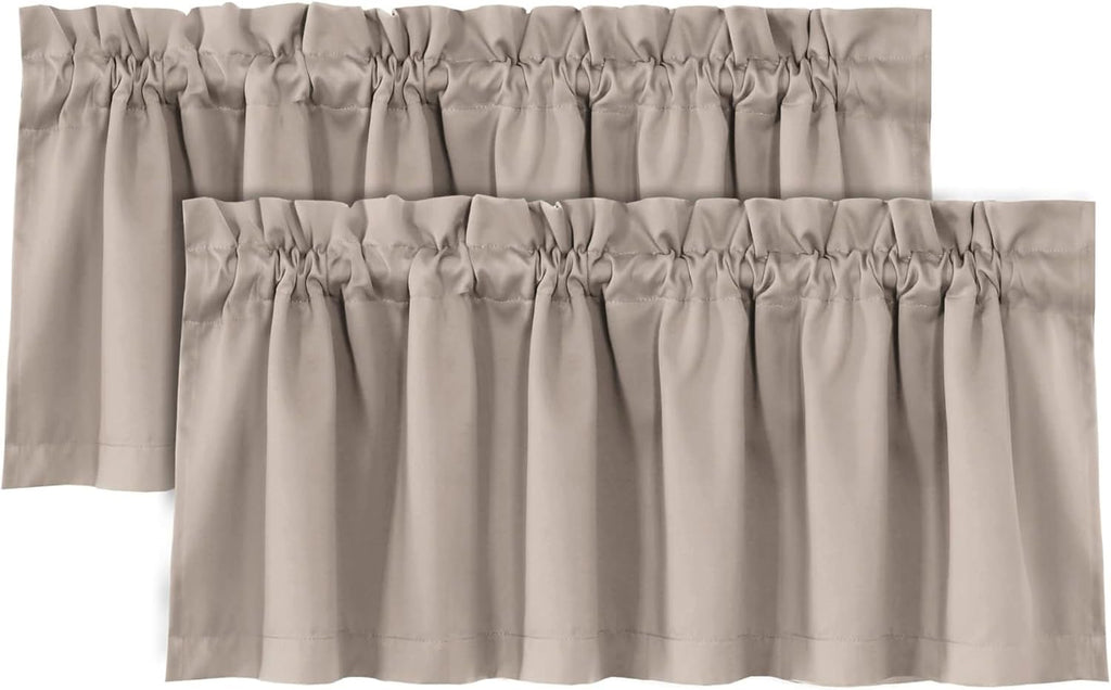 Thermal Blackout Farmhouse Window Valance Panels