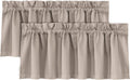Thermal Blackout Farmhouse Window Valance Panels