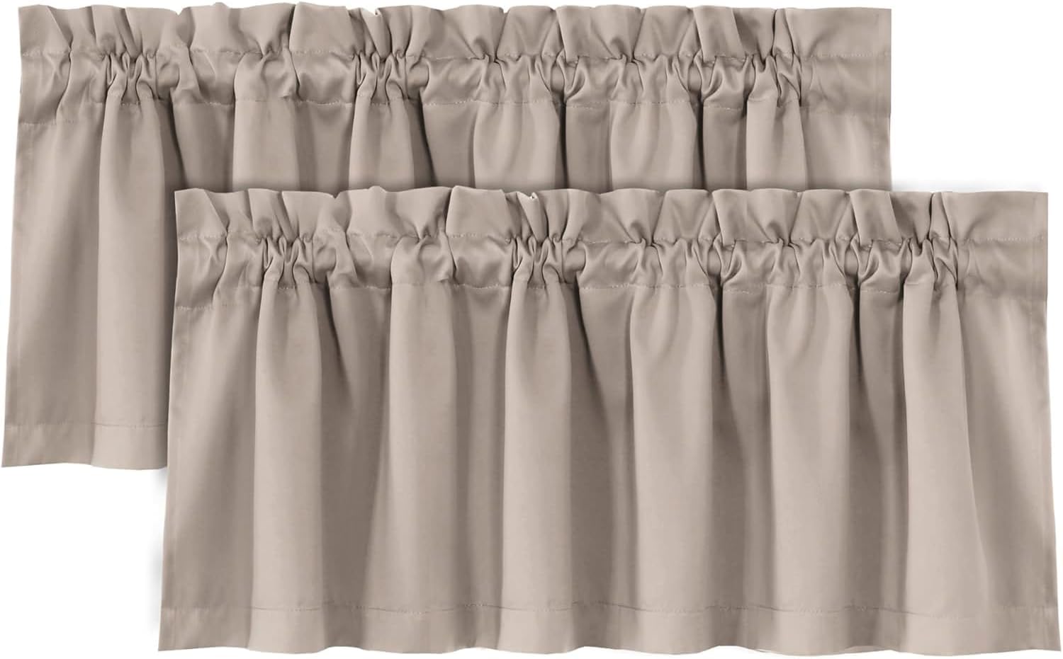 Thermal Blackout Farmhouse Window Valance Panels