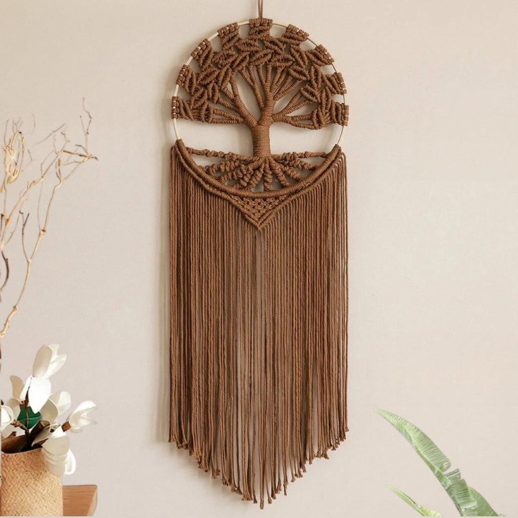 Tree‑of‑Life Boho Macrame Wall Hanging Decor