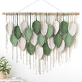 Boho Leaf Macrame Wall Hanging Decor
