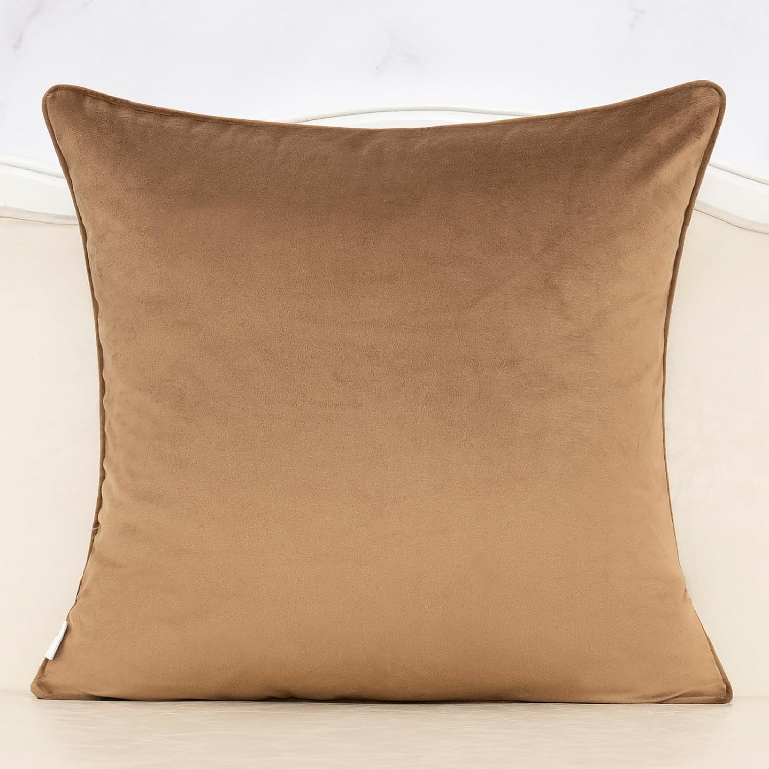 Floral Cut‑Velvet Square Decorative Pillow Cover