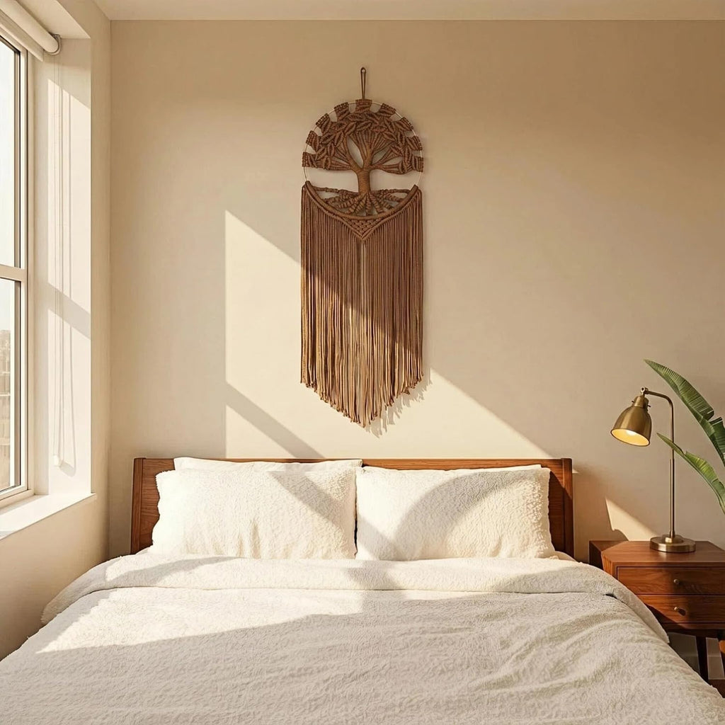 Tree‑of‑Life Boho Macrame Wall Hanging Decor