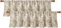 Floral Ruffle Hem Window Valance 2‑Pack