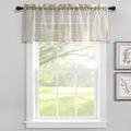 Farmhouse Textured Sheer Window Valance