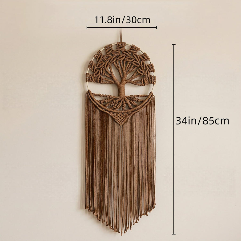 Tree‑of‑Life Boho Macrame Wall Hanging Decor