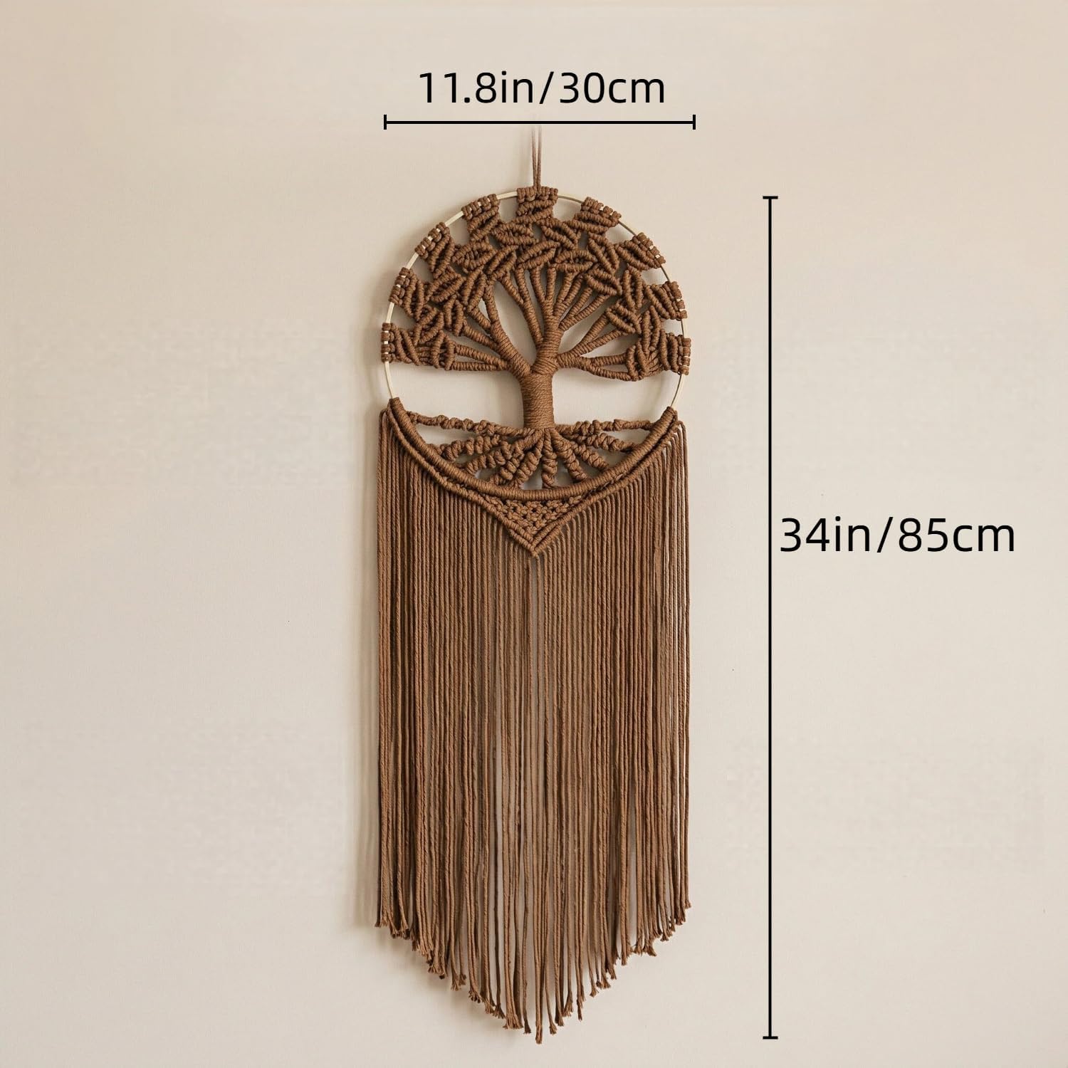Tree‑of‑Life Boho Macrame Wall Hanging Decor