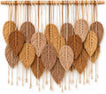 Boho Leaf Macrame Woven Wall Hanging Decor
