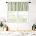 Boho Linen Sage Green Window Valance Curtain