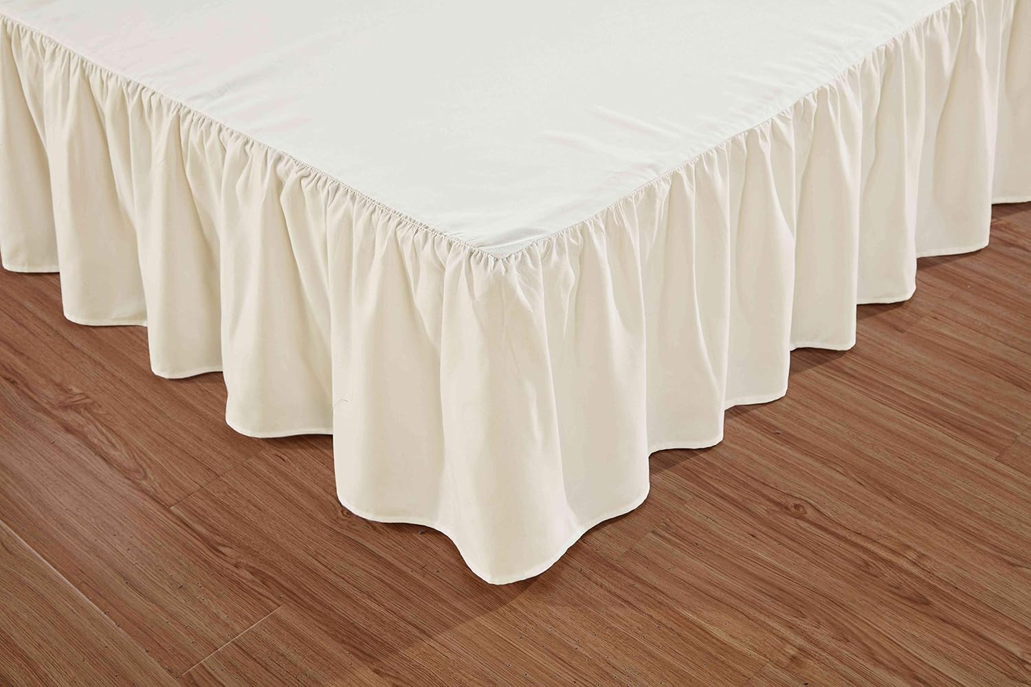 Luxury Gathered Microfiber Wrap‑Around Bed Skirt