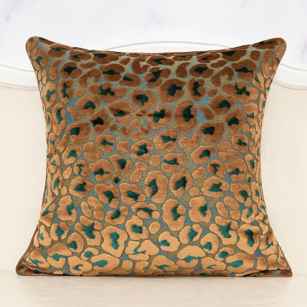 Floral Cut‑Velvet Square Decorative Pillow Cover