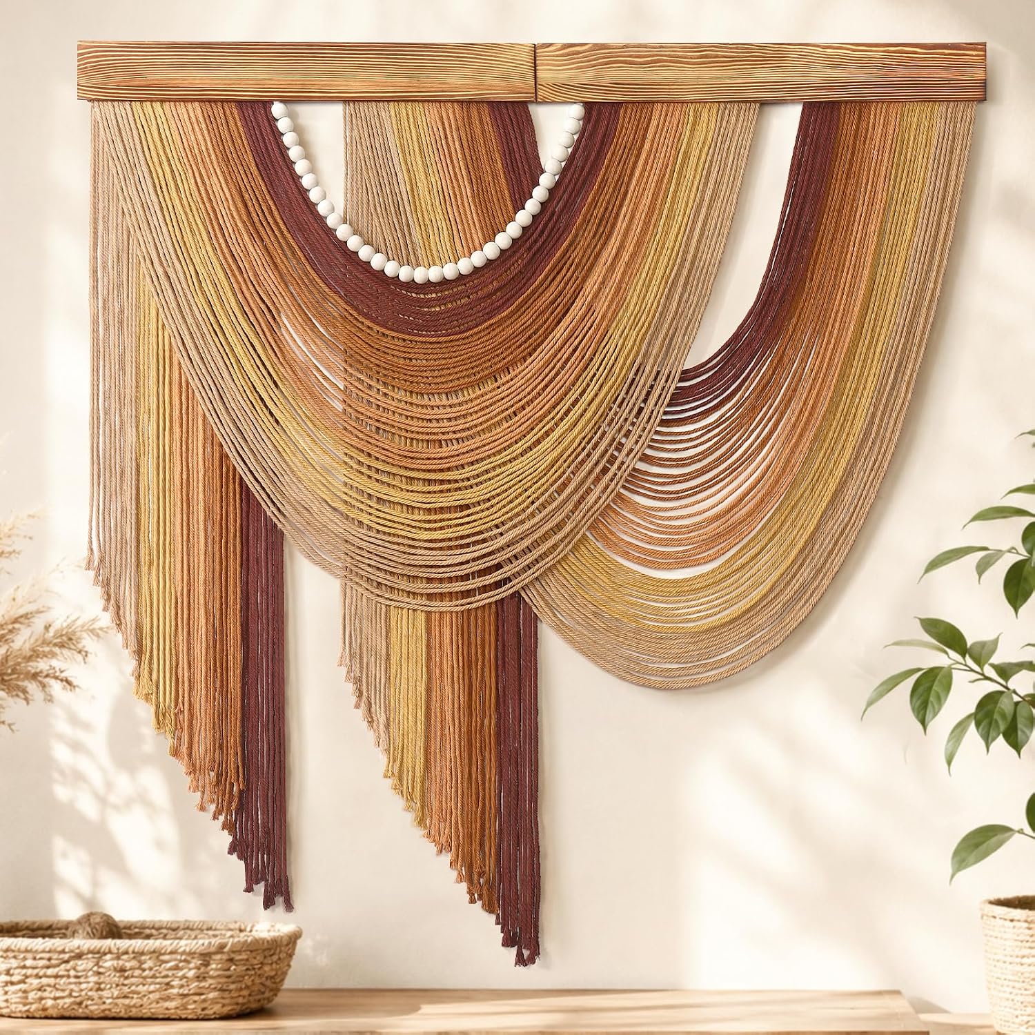 Large Boho Macrame Wall Hanging Decor