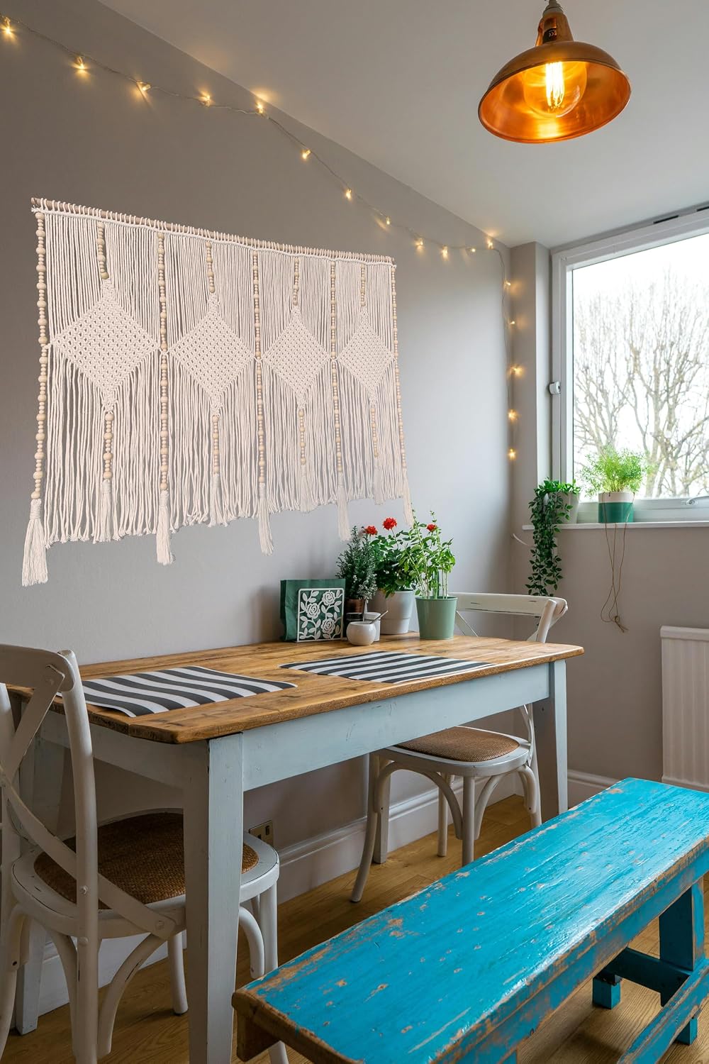 Boho Cotton Macrame Wall Hanging Decor