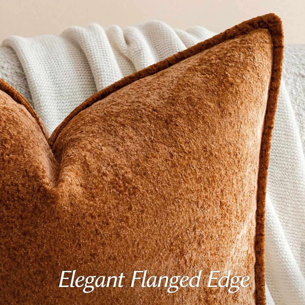 Velvet 3D Flower Decorative Pillow Covers