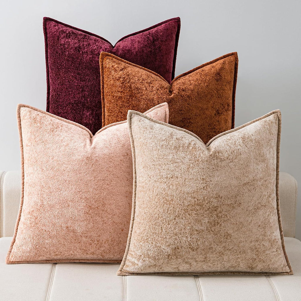 Velvet 3D Flower Decorative Pillow Covers