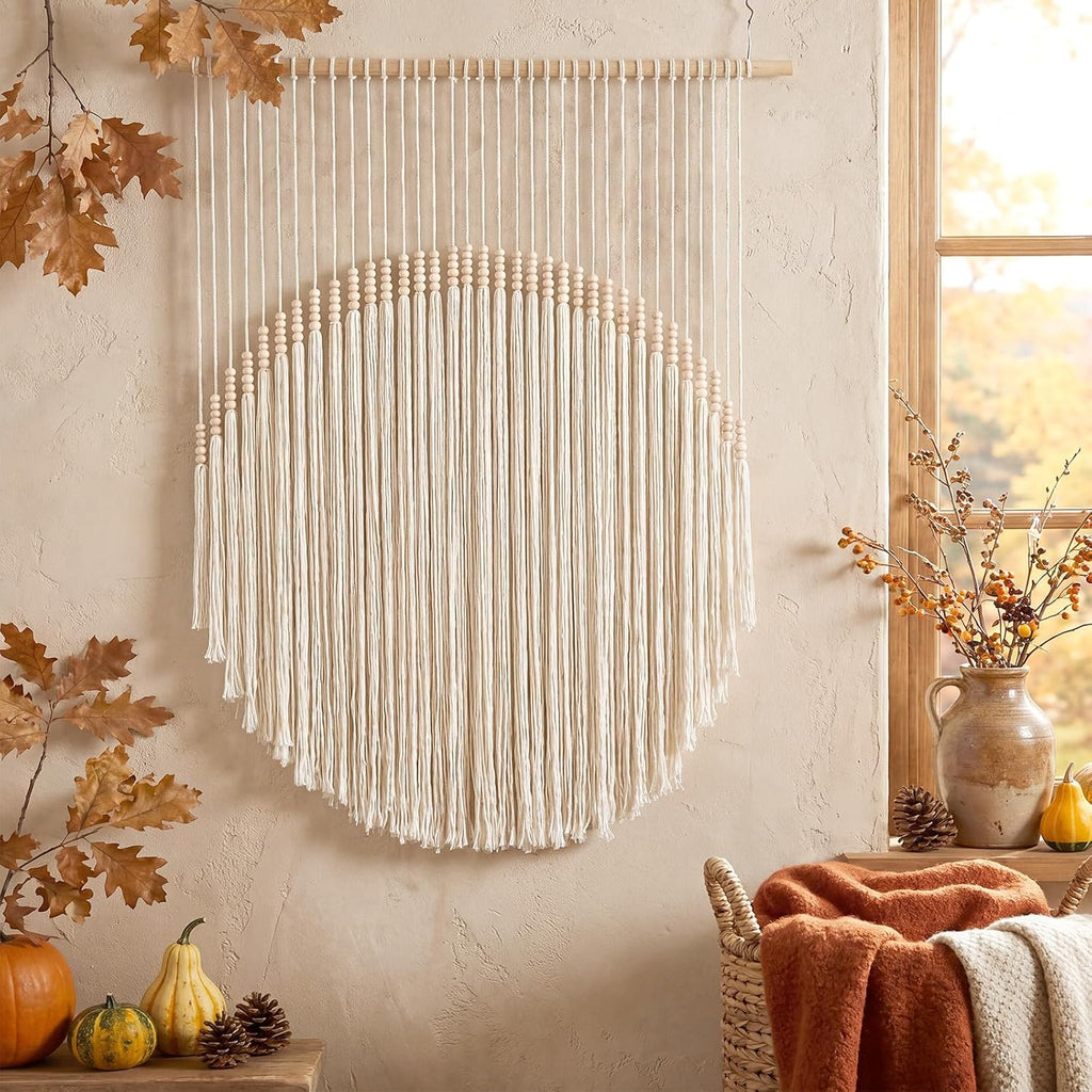 Boho Woven Macrame Wall Hanging Decor