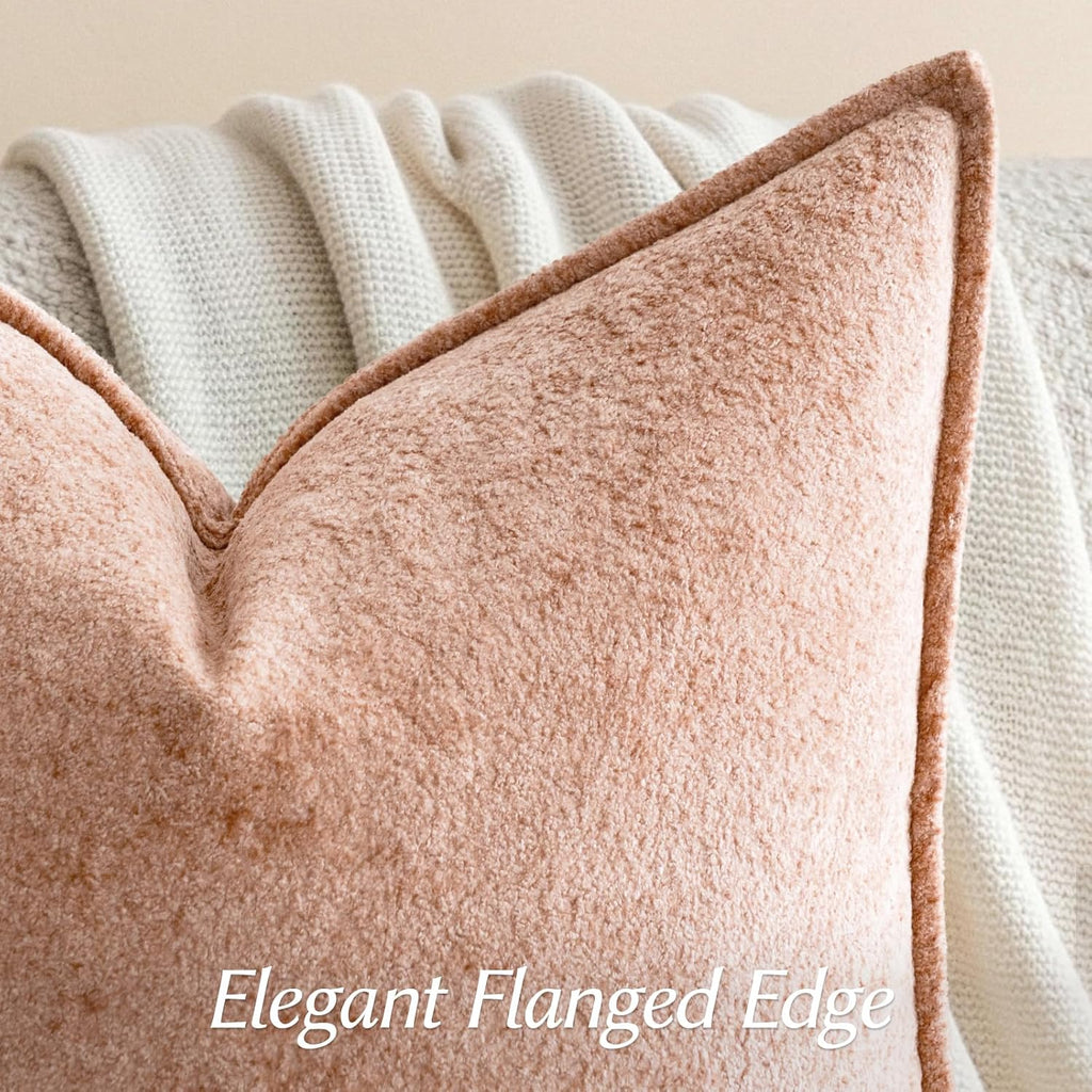 Velvet 3D Flower Decorative Pillow Covers