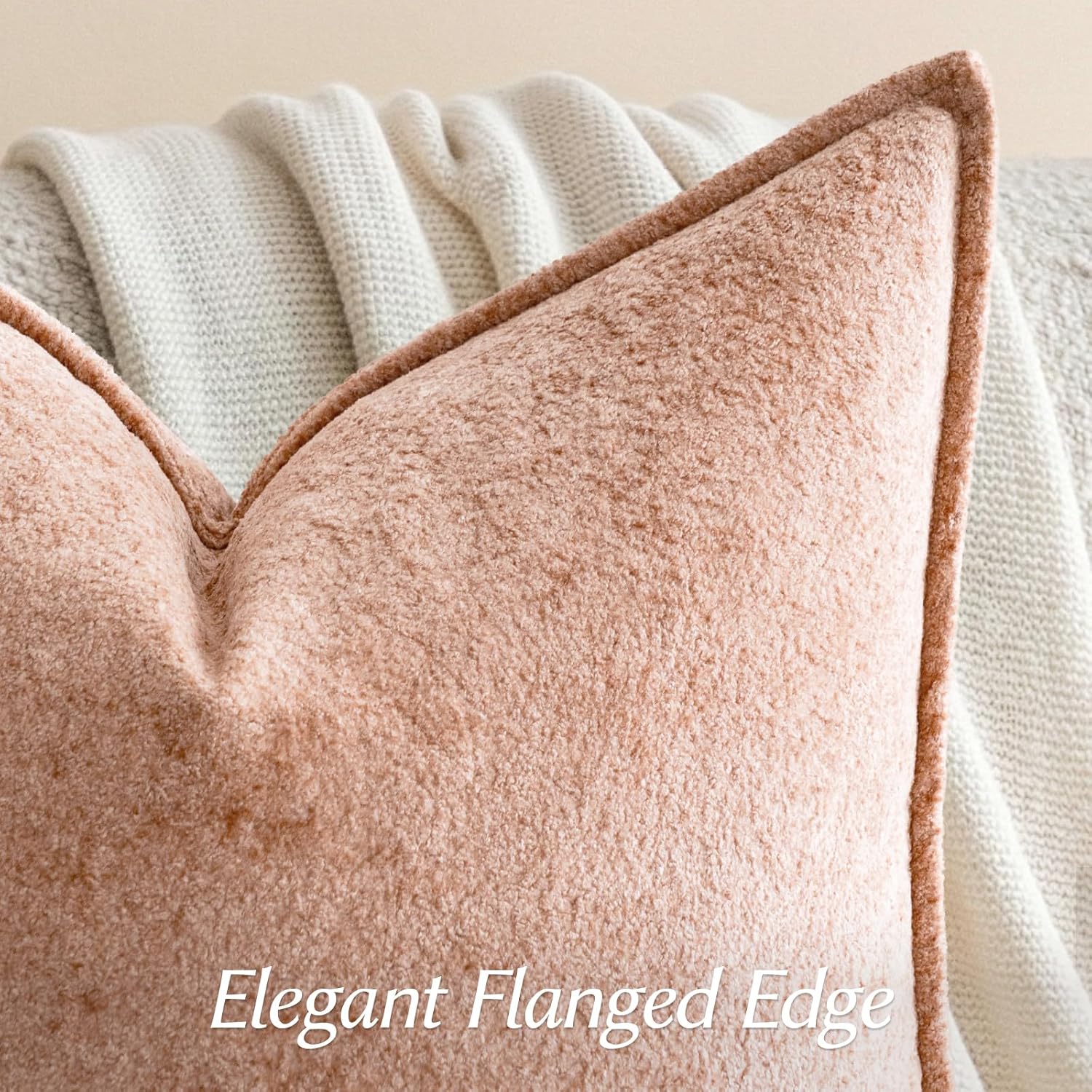 Velvet 3D Flower Decorative Pillow Covers