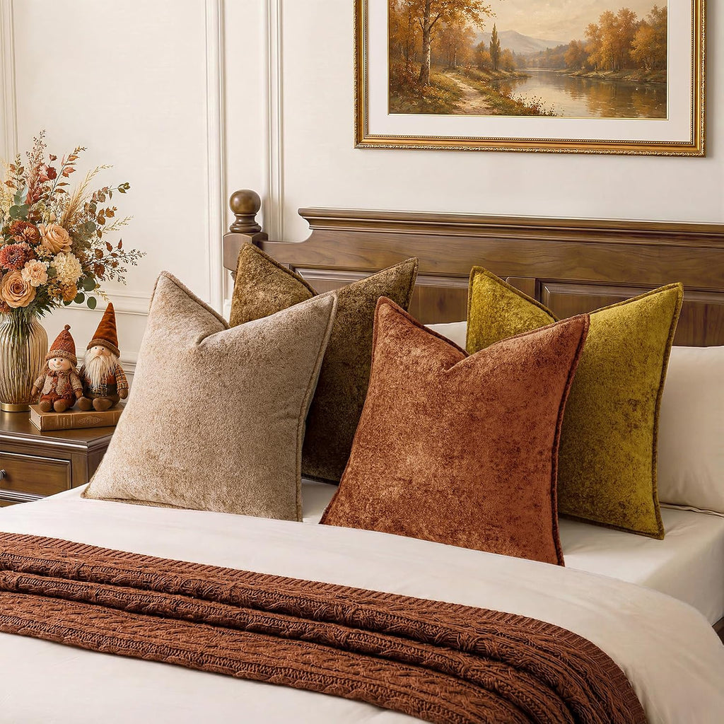 Velvet 3D Flower Decorative Pillow Covers