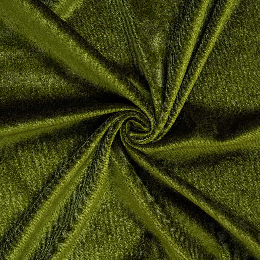 Olive Green Ruffled Velvet Pillow Covers
