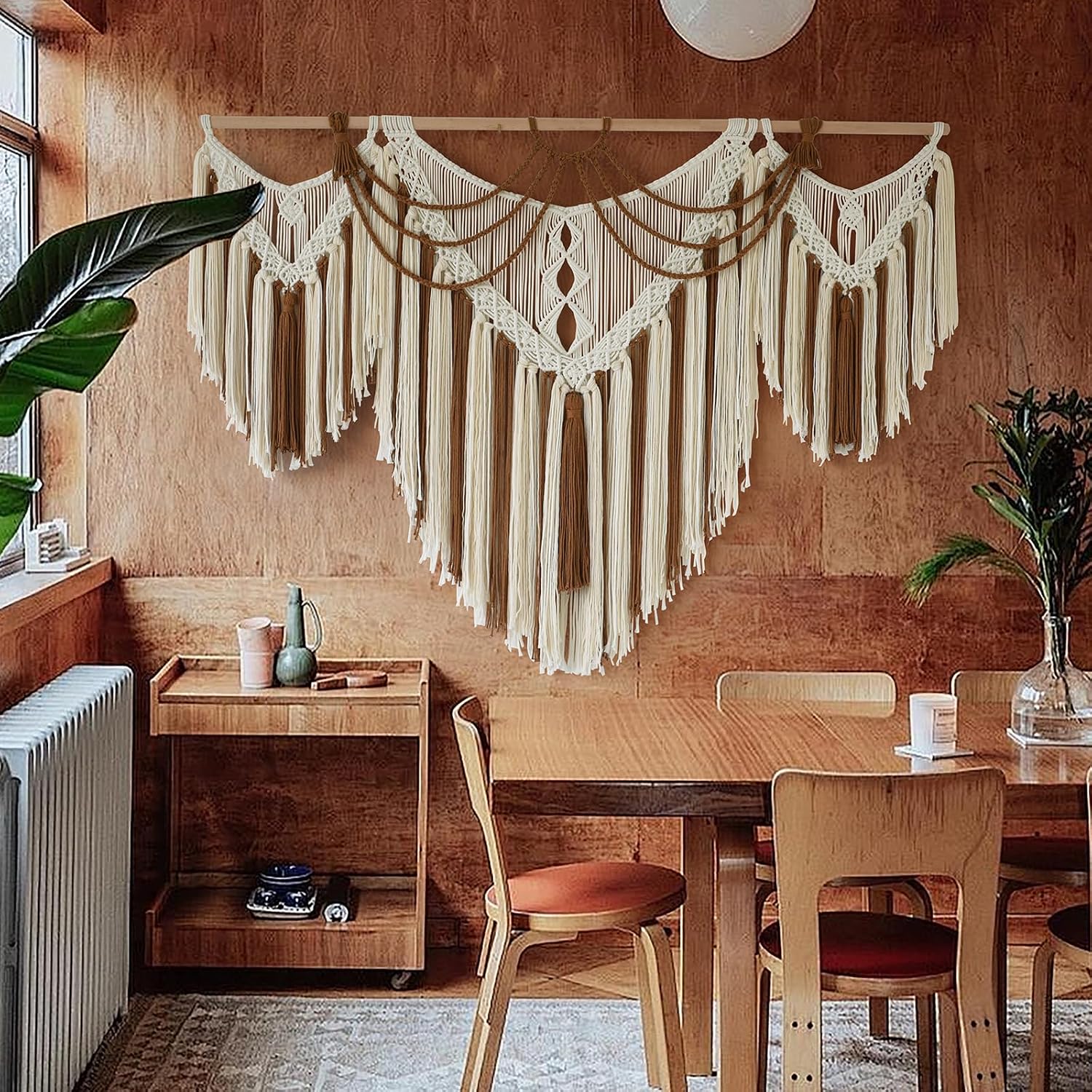 Handwoven Geometric Macrame Wall Hanging Decor