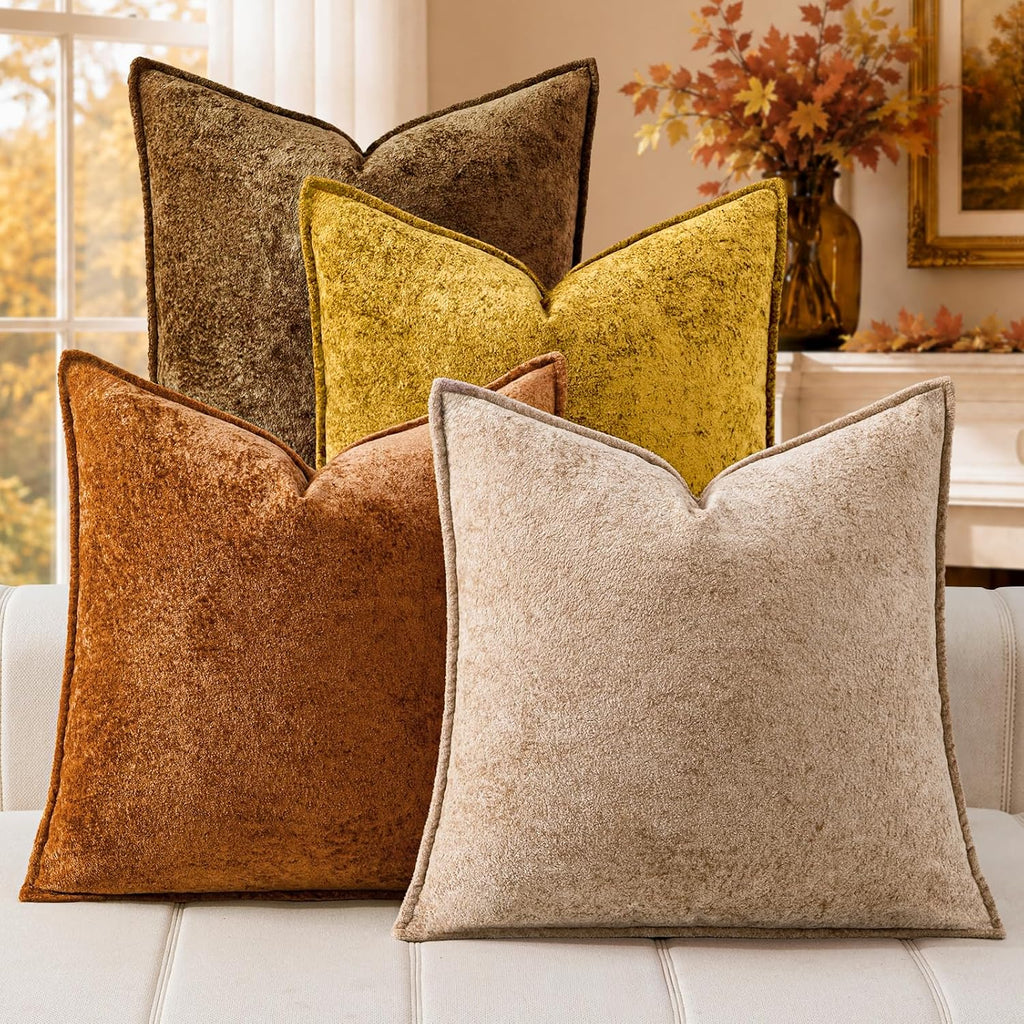 Velvet 3D Flower Decorative Pillow Covers