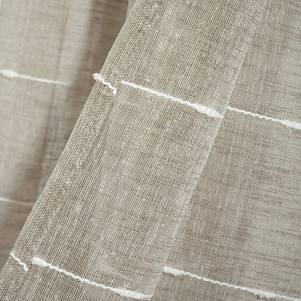 Farmhouse Textured Sheer Window Valance