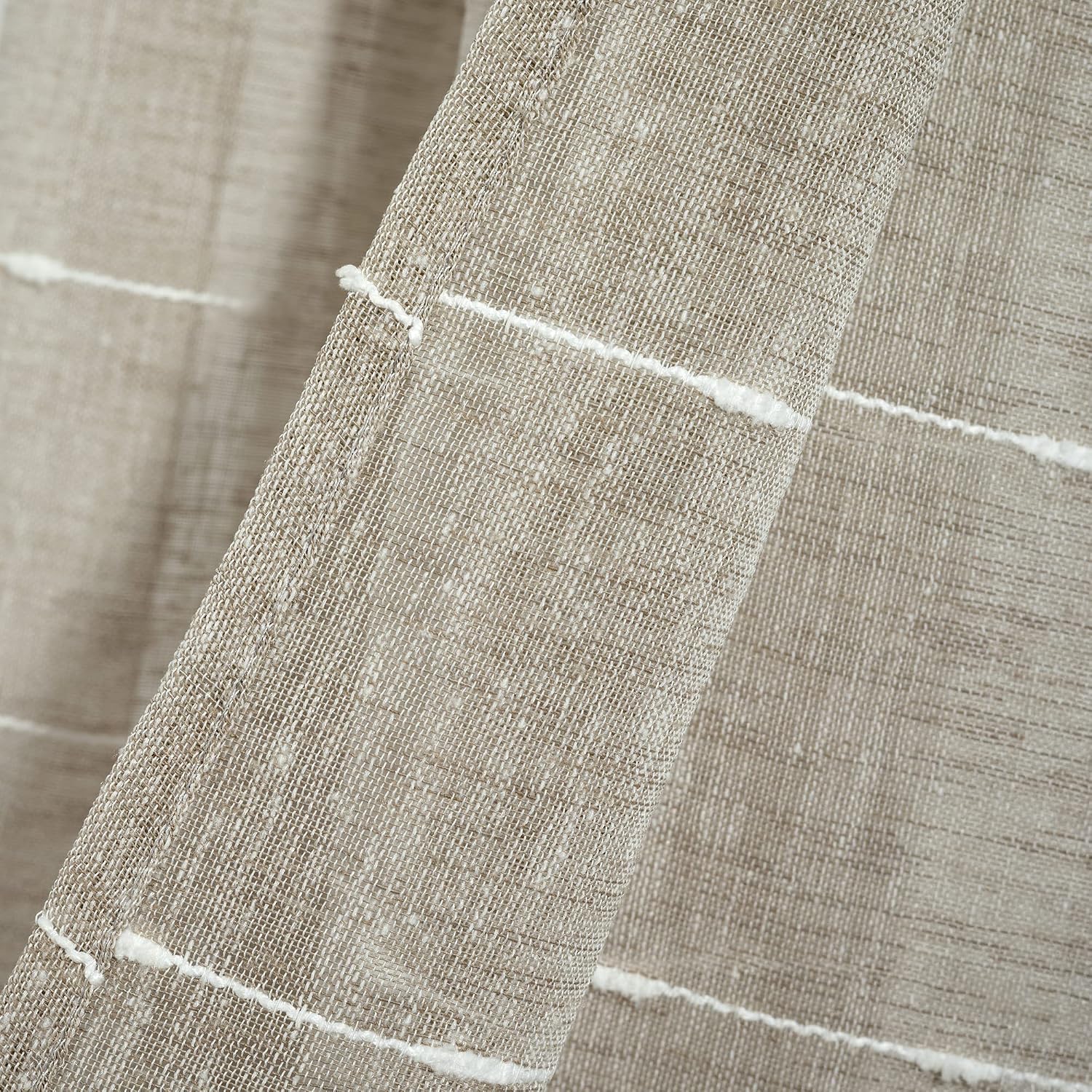 Farmhouse Textured Sheer Window Valance