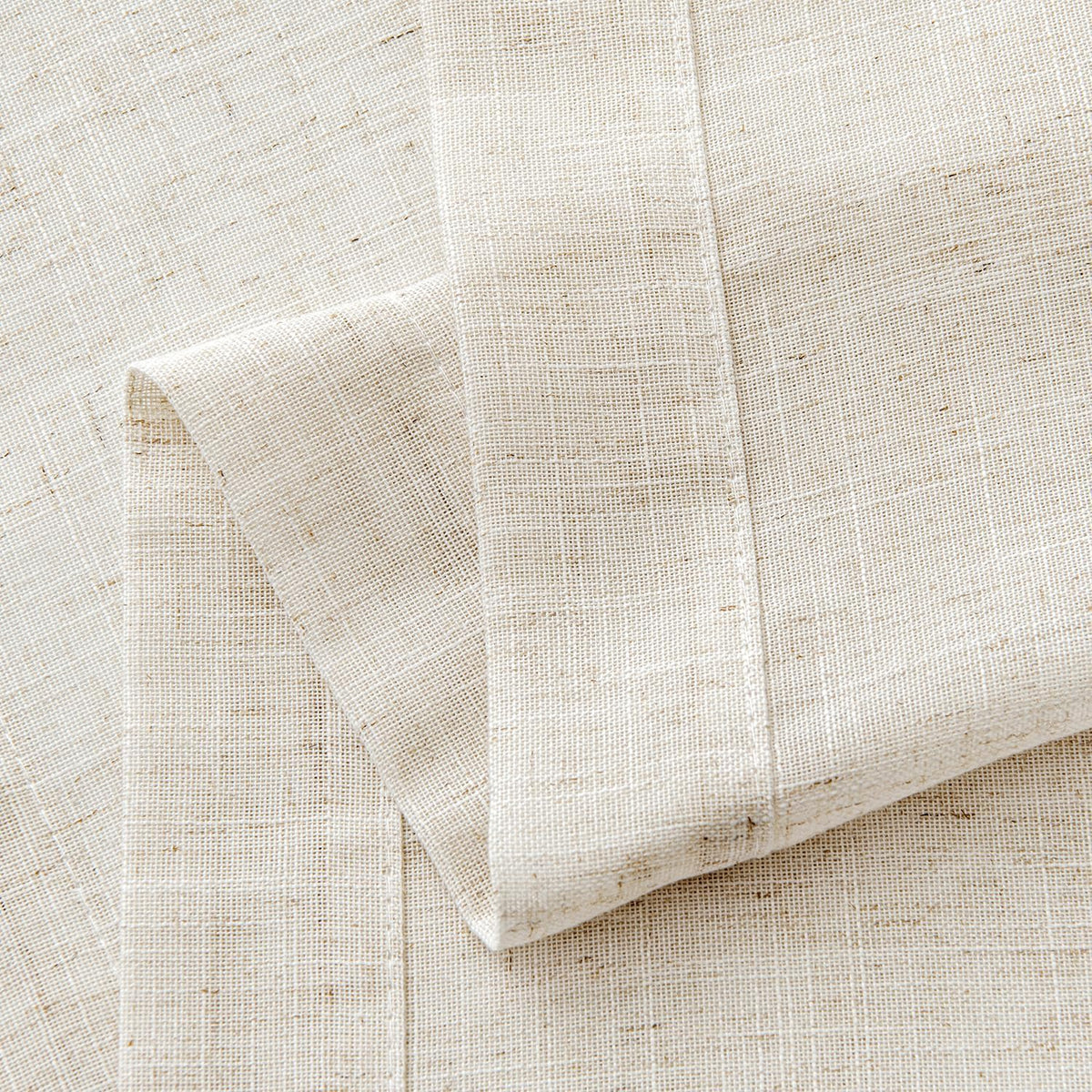 Linen Semi‑Sheer Farmhouse Window Valance Panels